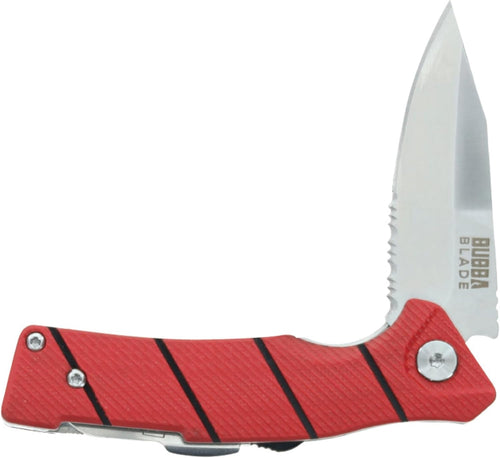 BUBBA Sculpin Snips Folding Fishing Knife, Compact Liner Lock Folding Pocket Knife with G-10 Handle, Tanto Style Blade, Pocket Clip and Lanyard Hole for Secure EDC Carry
