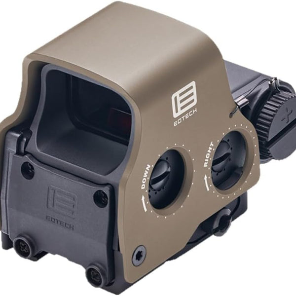 EOTECH HWS EXPS2 Holographic Red Dot Sight, 1 Dot Reticle, Black w/Tan Hood, EXPS2-0B/T