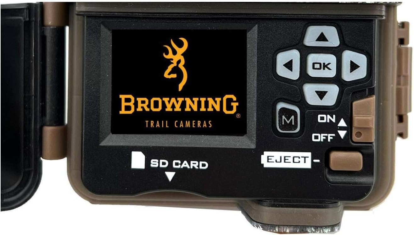 Browning Trail Cameras Dark Ops Pro X 1080 1.5-Inch Color Viewing Screen Wildlife Motion-Activated Camera with Dual Camera Lens Technology and 90-Feet Adjustable Flash