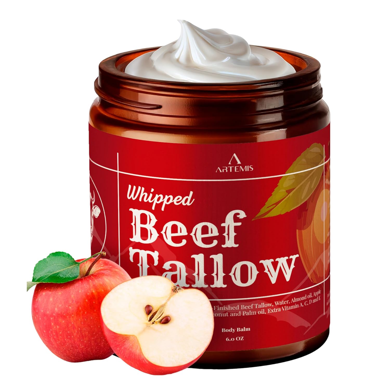 Beef Tallow for Skin - Beef Tallow face and body Balm, Natural Cream, 6 oz (Pack of 1)