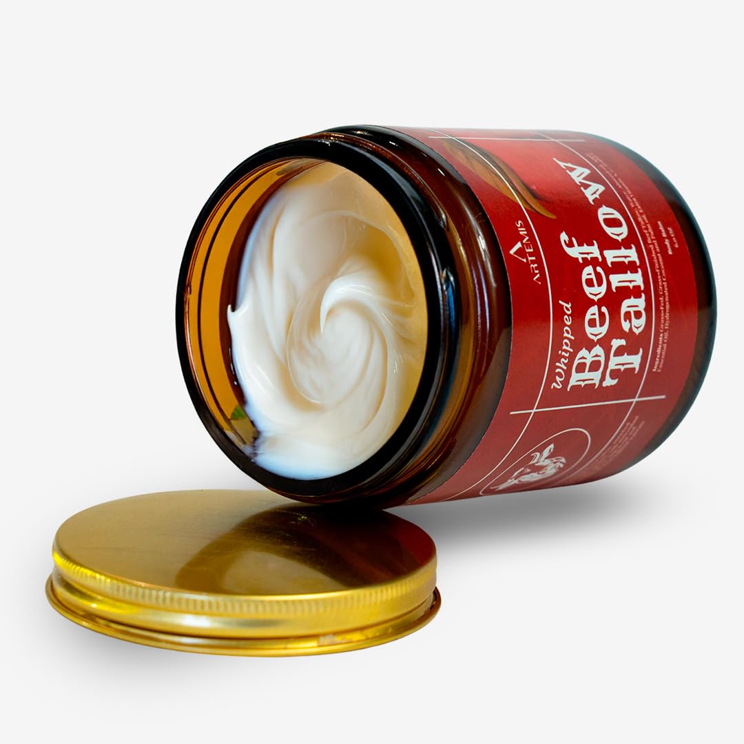 Beef Tallow for Skin - Beef Tallow face and body Balm, Natural Cream, 6 oz (Pack of 1)