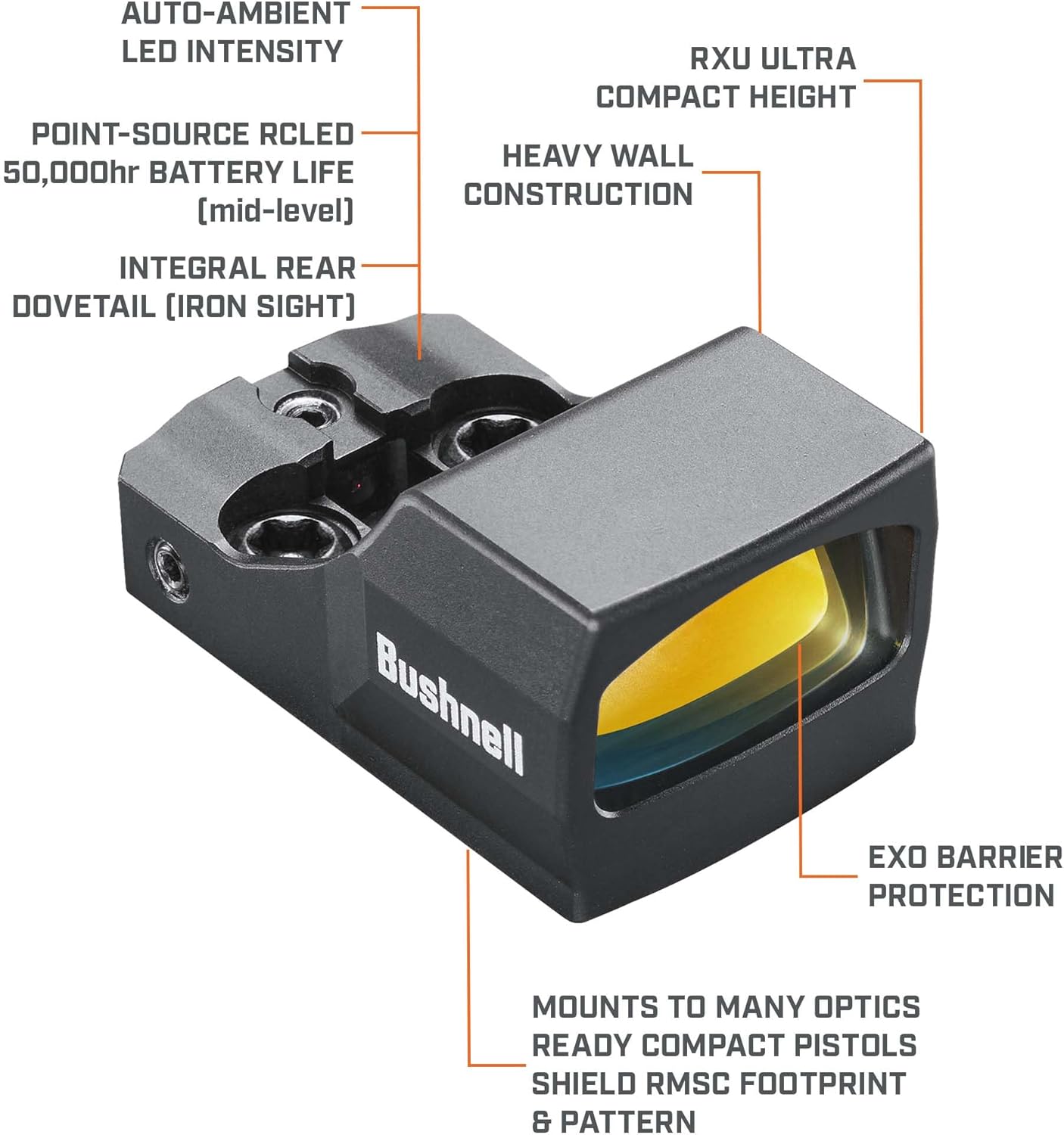 Bushnell Compact Reflex Sight FMC 6 MOA Red Dot