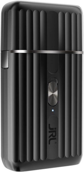 JRL Onyx Professional Foil Shaver for Barber Hair Finishing, Magnetic Levitation Motor 8000 RPM, Ultra-Thin Foil Shaver for Bald Fades, Neckline & Face, Corded/Cordless Runtime 3 Hours, Onyx Black