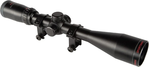 Tasco T41240 Sportsman Riflescope 4-12x40 Black FC, Rings, Truplex Box 5L